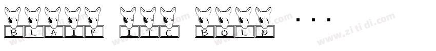 BLAIR ITC BOLD字体转换